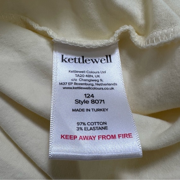 kettlewell Women’s L Pastel Yellow Scoop Neck Everyday Cotton Tee - Picture 5 of 5